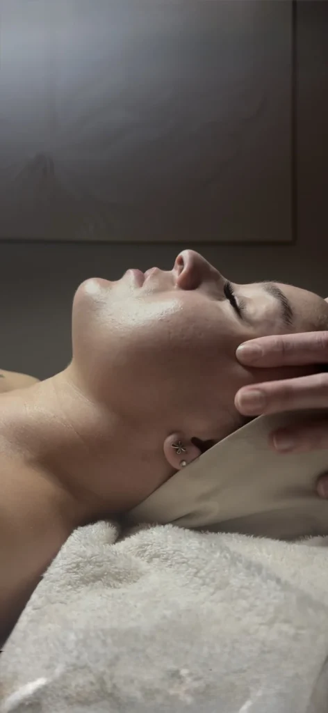 Bespoke Biologique Recherche facial being performed on a client at Iconic Skin in Salt Lake City